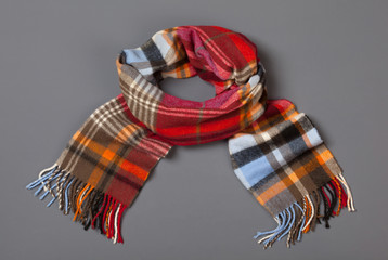 Classic tartan checked woolen scarf