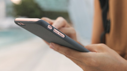 Using mobile phone in the evening