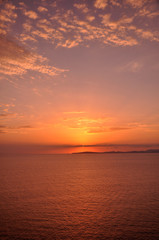 Peaceful Orange Sunset in Mallorca