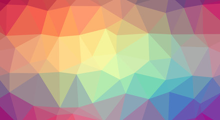 Abstract modern polygonal background based on geometric shapes of triangles of different sizes.