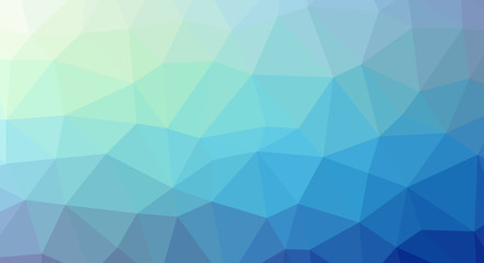 Abstract modern polygonal background based on geometric shapes of triangles of different sizes.