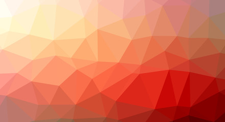 Abstract modern polygonal background based on geometric shapes of triangles of different sizes.