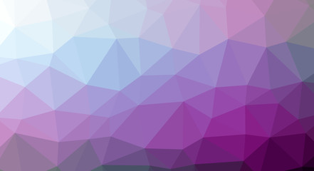 Abstract modern polygonal background based on geometric shapes of triangles of different sizes.