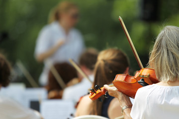 Symphony Orchestra Play in Summer
