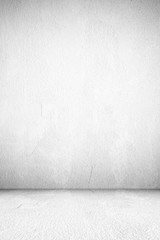 Empty white cement room, background, banner, interior design, product display montage, mock up background