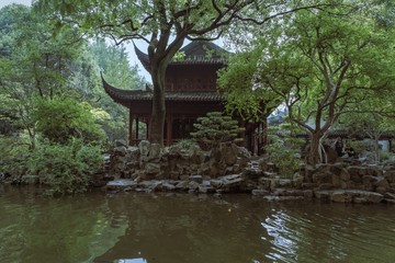 Traditional chinese building in Yuyuan garden. Shanghai, China.