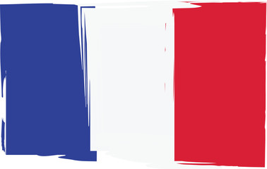 Grunge FRANCE flag or banner