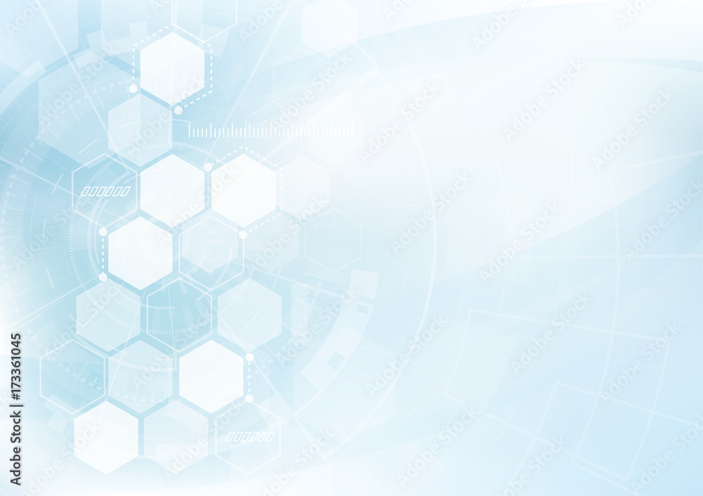 Poster vector abstract background hexagons design. science futuristic energy technology. hi-tech digital co