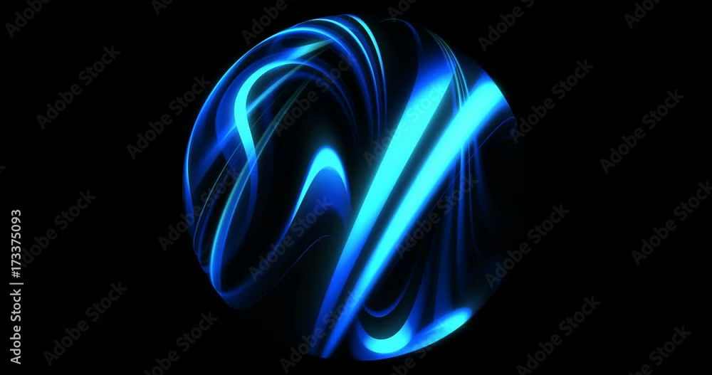 Poster abstract plasma ball, light rays for motion graphics. 4k loop. high definition spinning object motio