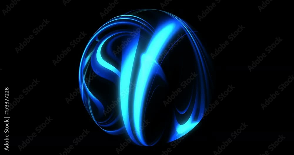 Poster abstract plasma ball, light rays for motion graphics. 4k loop. high definition spinning object motio