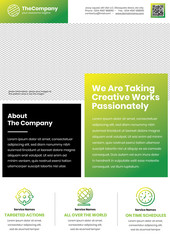 An amazing professional flyet template in A4 size with light green color