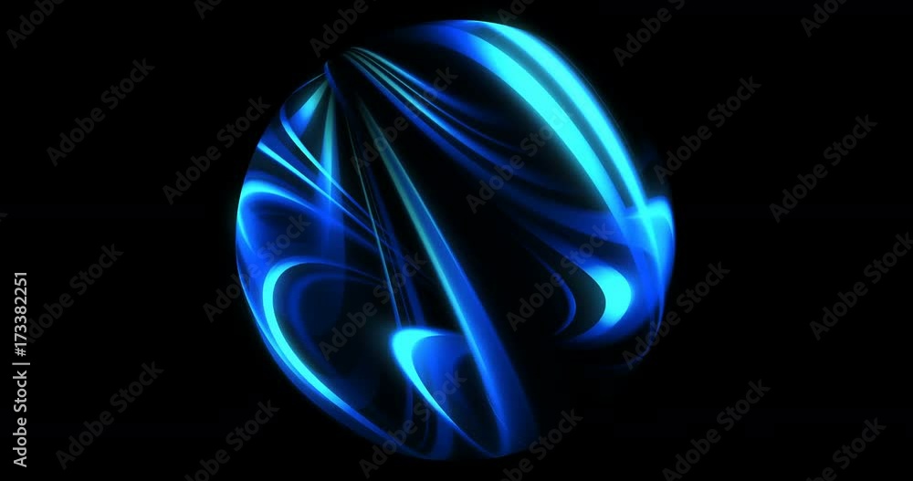 Poster abstract plasma ball, light rays for motion graphics. 4k loop. high definition spinning object motio