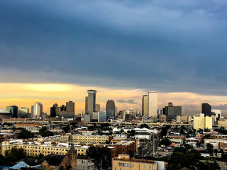 Obraz premium New Orleans, Louisiana skyline at sunset