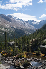 Fototapeta premium Mills Lake Rocky Mountain National Park Colorado Lake