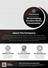 a creative professional A4 Flyer template