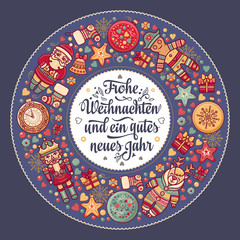 Frohe Weihnacht.  Xmas Congratulations in Germany