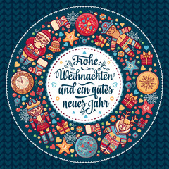 Frohe Weihnacht.  Xmas Congratulations in Germany
