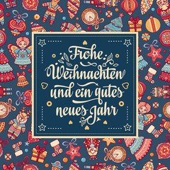 Frohe Weihnacht.  Xmas Congratulations in Germany