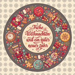 Frohe Weihnacht.  Xmas Congratulations in Germany