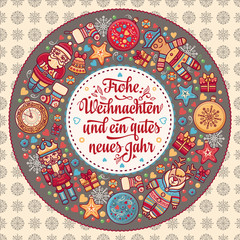 Frohe Weihnacht.  Xmas Congratulations in Germany