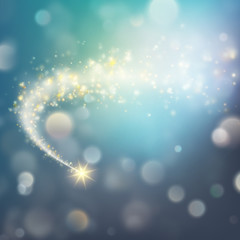 Glittering bokeh star dust template. EPS 10 vector