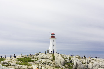 Fototapeta na wymiar lighthouse in nova scotia