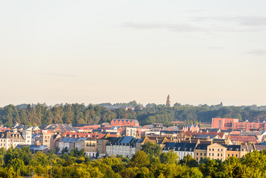 Morning View Of Northampton Town Cityscape Upton England, UK