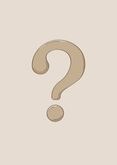 brown question mark