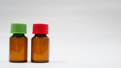 brown bottel on white