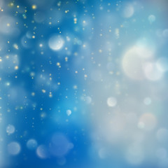 Blue Festive Christmas elegant abstract background. EPS 10 vector