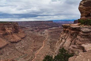 Fototapeta premium Canyonlands National Park Island in the Sky Trail Hike Landscape