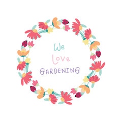 cute wreaths with text decoration