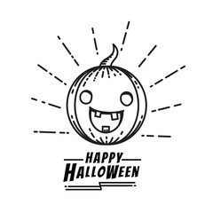 Cute Halloween pumpkin