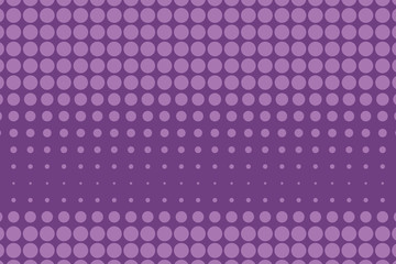 Abstract monochrome halftone pattern. Comic background. Dotted backdrop with circles, dots, point. Purple, lilac color
