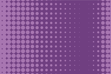 Abstract monochrome halftone pattern. Comic background. Dotted backdrop with circles, dots, point. Purple, lilac color