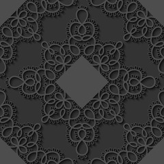 Elegant seamless lace pattern. Openwork background. Vector Illustration
