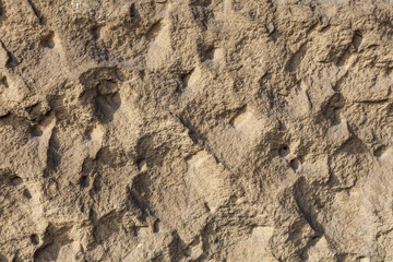 Brown clay earthen wall texture background