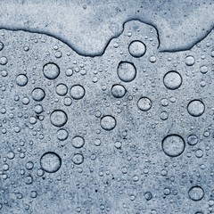 Beautiful water drops. Abstract background, macro shot.