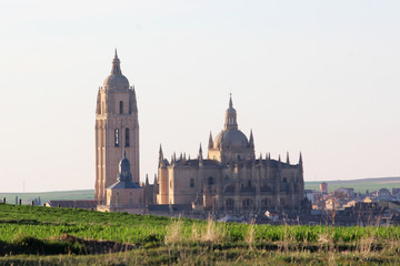 Fototapeta na wymiar Cathedral de Segovia, Spain 