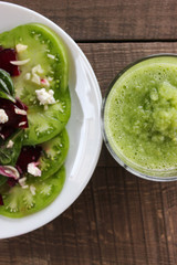 Beetroot salad with raw beets