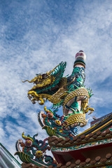 Fototapeta na wymiar Samut Prakan Thailand: Chinese temple at Sam Rong