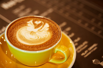 Latte mug yellow