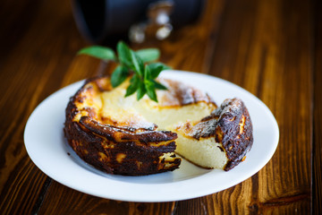 appetizing sweet cottage cheese casserole