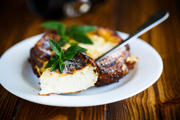 appetizing sweet cottage cheese casserole