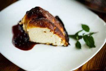 appetizing sweet cottage cheese casserole