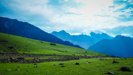 Beautiful mountain landscape of Sonamarg, Jammu and Kashmir state, India