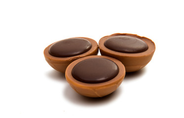 chocolate candy with a nut