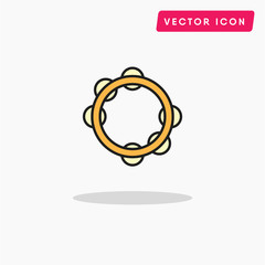 tambourine vector icon