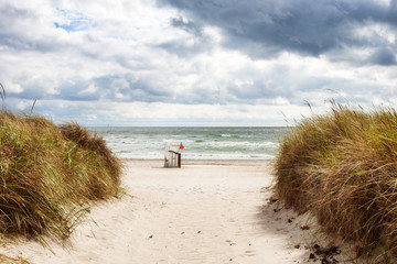 Beach on Baltic sea coast