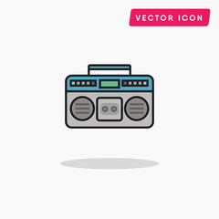 Tape player vector icon